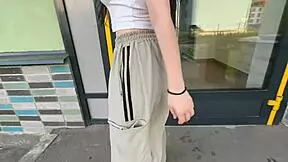 i ran into a girl i know at the bus stop and we kissed with tongue