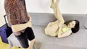 Horny Wife Kisses Cock In Fetish Lingerie Before Facial