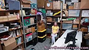 shoplifting teen 18+ sprayed with facial in high definition hardcore reality