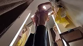 i spied on a naked young girl with hidden cam, her tits and pussy exposed