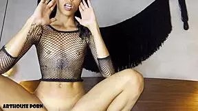 Petite Colombian Nun Squirts Hard While Making Him Cum