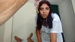 i step into mexico hospital, sexy nurse with natural tits licks my balls, her swollen pussy dripping tight.