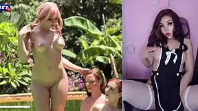 man wakes in garden with horny teens