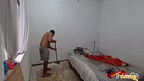 painter surprises sexy latina teen stepdaughter with anal sex, what a shock!