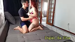 Muscular Guy Fucks Curvy Beauty In Living Room While Husband Shops