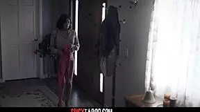 Hey, check out this hot housewife in a threesome with her husband and the babysitter getting wild 😏