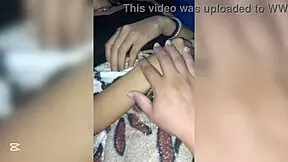 Warming up before fucking a hot 18 year old college girl.