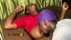 he gently tends to my oiled curves as a chubby ebony neighbor with big natural tits.