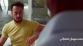 In a wild setup two guys tricked skinny European babe Pearl into double penetration sex with their cocks