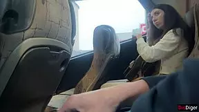 chatting about that wild public flashing moment with a sneaky handjob on a crowded bus