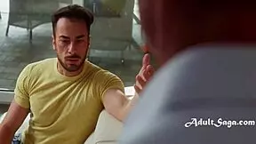 In a wild setup two guys tricked skinny European babe Pearl into double penetration sex with their cocks