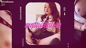 uhh i mean im givin my chubby 18 yr old gf a fast facial in her college uniform