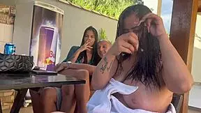 Young Latina Influencers Leaked In Pool Couple Swap