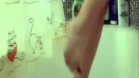 Busty British Teen Washes Her Perfect Feet In The Shower