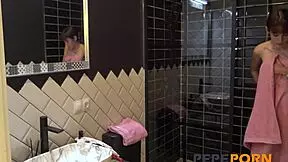 Young girl starts porn with classmate fuck