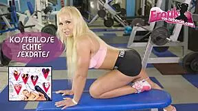 Blonde Teen Gangbanged in Swinger Club