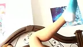 Busty solo teen slut boldly fingers her tight pussy while stripping and teasing wildly.