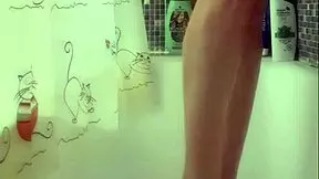 Busty British Teen Washes Her Perfect Feet In The Shower