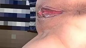 pink amateur pussy gets licked and fucked close-up, wet and shaved just 193 days after her virginity loss