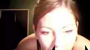 Teen with big tits and ass shows off dildo skills in webcam lap dance tutorial.