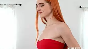 Raw Sex Encounter With Shy Petite Redhead Influencer Little 18+ Dragon In Hardcore Deepthroat Kissing Monster Action