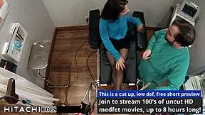 Freshman Alexa Rydell receives intense mandatory hitachi orgasm from doctor, leading to anal gaping and moaning