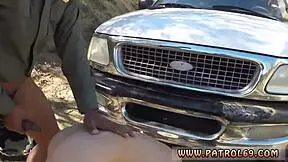 Teen anal threesome with interracial latina babe fucked by police