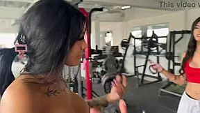 Trans trainer makes me squat naked at gym 😏