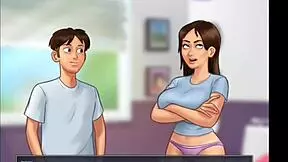 stepmom and stepsis has huge boobs and were fucked with big tits and mother in law