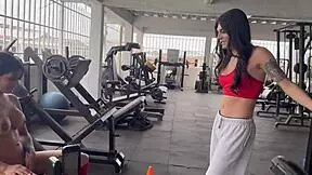 Trans trainer makes me squat naked at gym 😏