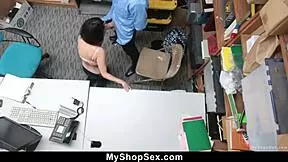 Hot babe penelope reed gets fucked for shoplifting punishment.