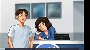 stepmom and stepsis has huge boobs and were fucked with big tits and mother in law