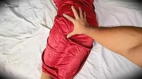 I grabbed my wife in her red dress and slammed into that dripping wet pussy hard