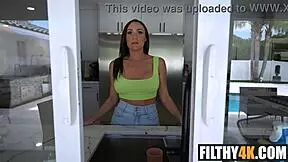 Naughty milf Alyssia Vera strikes a taboo deal with Leo Valentino for intense POV action.