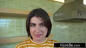 i feel so excited watching this horny middle-eastern teen try sucking cock first time