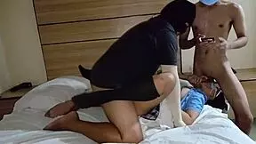 pinay teen babe joins close up threesome with fat curvy roommates licking and kissing