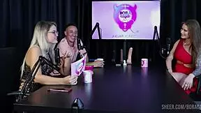 Compilation of Tati Weg in Bora Cast with Bruna Carlos on Sheer Red