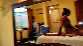 ebony woman dominates and fucks 18yo boy in hardcore anal with close-up creampie and handjob