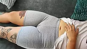 Hey, touching and adoring this spectacular fat tight vagina in leggings