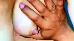 Young mother with big natural tits gets creampie while squeezing milk