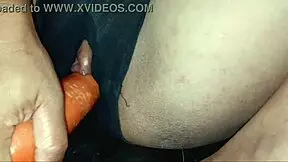 skinny girl in milking scene