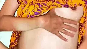 Young mother with big natural tits gets creampie while squeezing milk