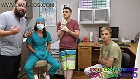 Hey, Franks getting his football physical from Dr. Canada with some close-up fingering and foot fetish action 😏