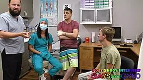 Hey, Franks getting his football physical from Dr. Canada with some close-up fingering and foot fetish action 😏