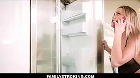 hot stepdaughter seduces stepdad on phone call.