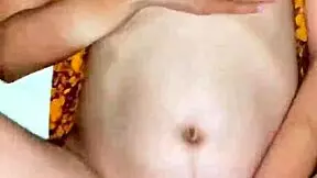 Young mother with big natural tits gets creampie while squeezing milk