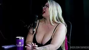 Compilados Da Alice Monteiro In Swing Cast With Tifany Rocha - Parte 1 Features Outdoor Public Action On Sheer Red.