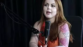 ruiva shows huge tits after interview