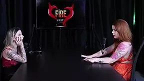 ruiva shows huge tits after interview