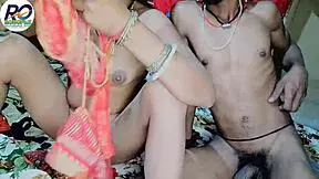 Oh, bhabhi gets pussy licked then fucked doggy naked!